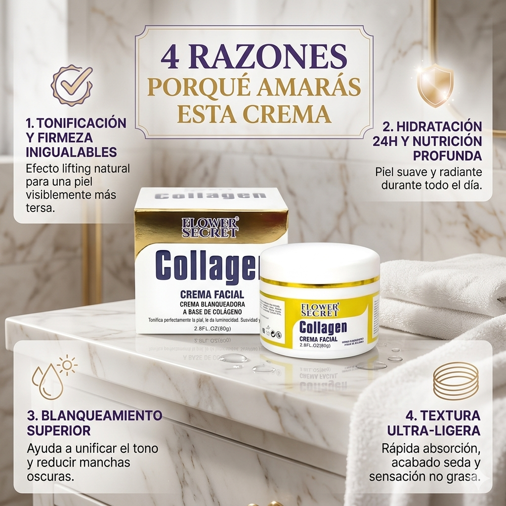 GlowPure™ — Crema Blanqueadora Facial con Colágeno y Ácido Hialurónico para Luminosidad, Firmeza y Piel Radiante