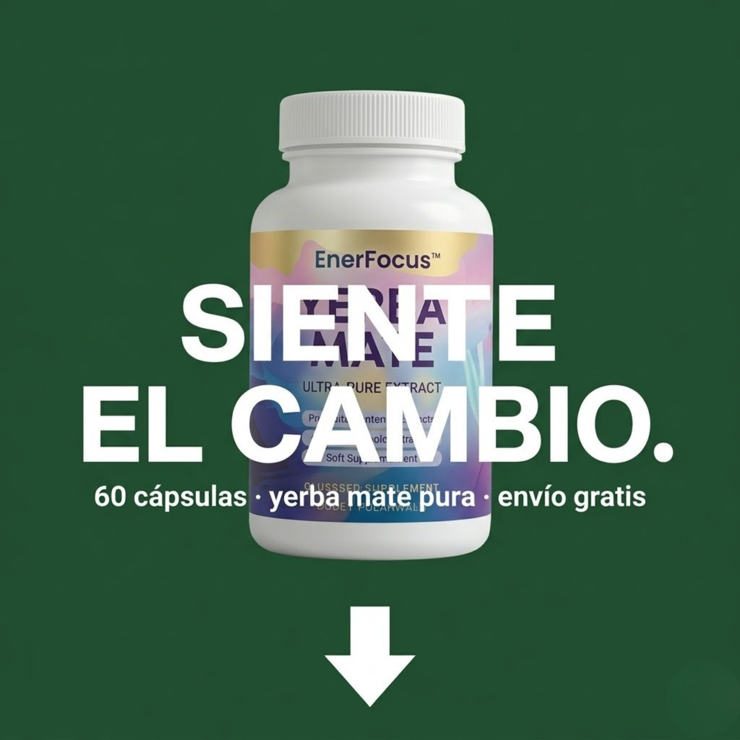 Yerba Mate Pura · Energía Natural · Sin Cafeína Artificial · Concentración Máxima