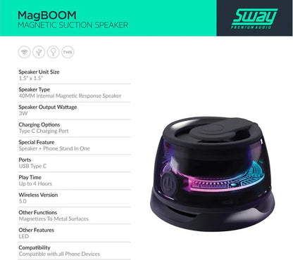🔊 MagBoom™ – Parlante Magnético Bluetooth